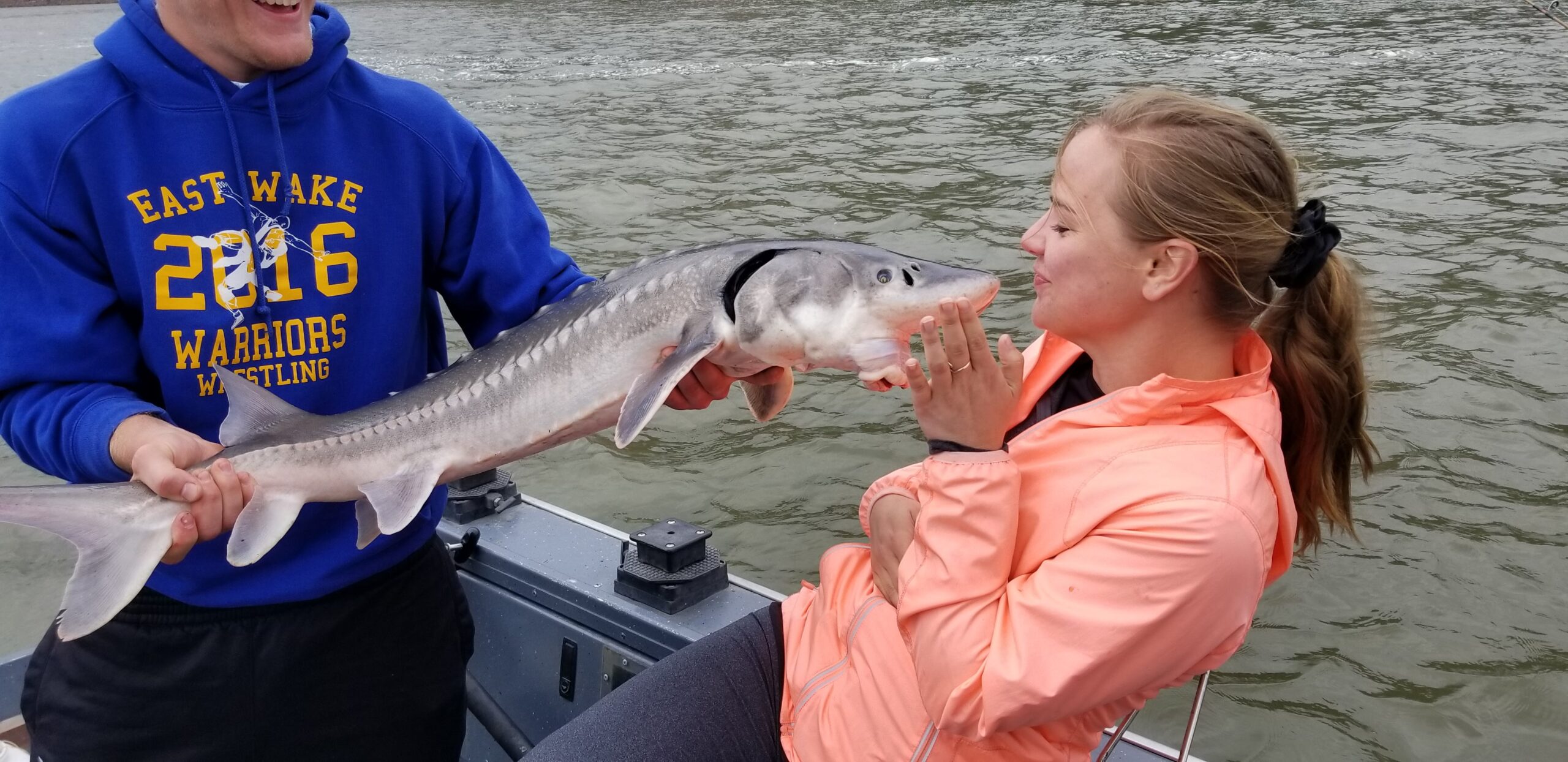 Guided fishing trip on Columbia River