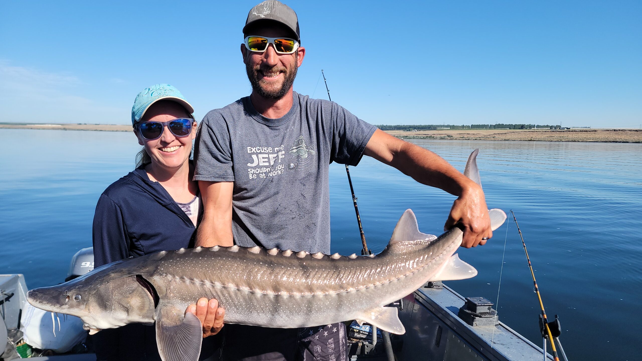 Guided fishing trip on Columbia River